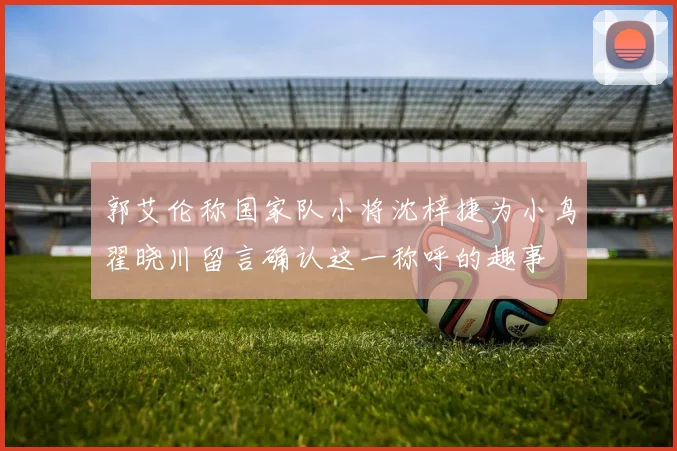 郭艾伦称国家队小将沈梓捷为小鸟翟晓川留言确认这一称呼的趣事